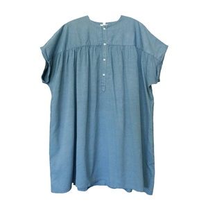 Nico Nico Nova Chambray Mini Length Dress in Belle Blue | Adult Size Medium